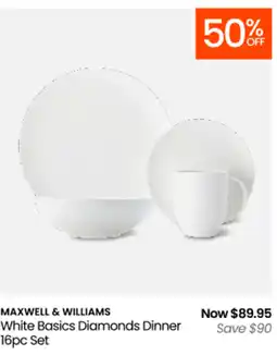 Myer White basics diamonds dinner offer