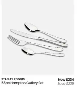 Myer 56pc hampton cutlery set offer