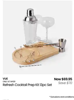 Myer Refresh cocktail prep kit 13pc set offer