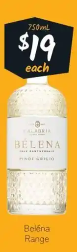 Cellarbrations Beléna Range offer