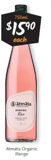 Cellarbrations Atmata organic range offer