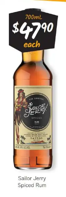 Cellarbrations Sailor Jerry Spiced Rum offer