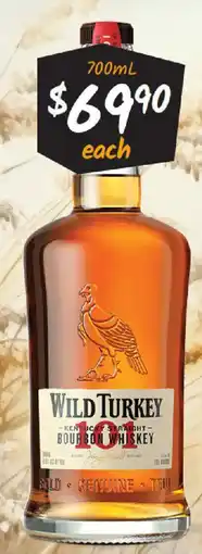 Cellarbrations Wild turkey offer