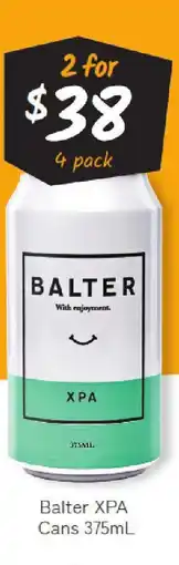 Cellarbrations Balter xpa cans offer