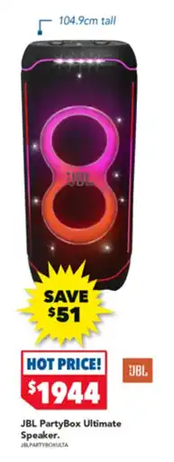2nds World Jbl partybox ultimate speaker offer