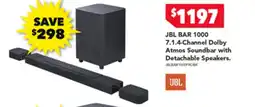 2nds World 1000 7.1.4-channel dolby atmos soundbar with detachable speakers offer