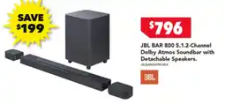 2nds World 800 5.1.2-channel dolby atmos soundbar with detachable speakers offer