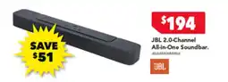 2nds World Jbl 2.0-channel all-in-one soundbar offer