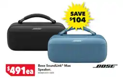 2nds World Bose soundlink max speaker offer