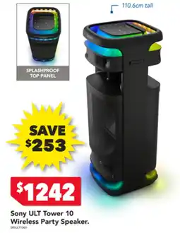 2nds World Ult tower 10 wireless party speaker offer
