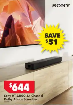 2nds World Ht-s2000 3.1-channel dolby atmos soundbar offer