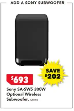 2nds World Sa-sw5 300w optional wireless subwoofer offer
