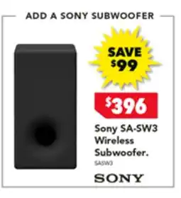 2nds World SA-SW3 Wireless Subwoofer offer