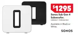 2nds World Sonos Sub Gen 4 Subwoofer offer