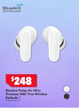 2nds World BlueAnt Pump Air Ultra Premium ANC True Wireless Earbuds offer