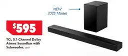 2nds World TCL Dolby Atmos Soundbar with Subwoofer offer
