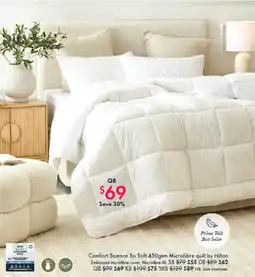 Pillow Talk Comfort science so soft microfibre offer