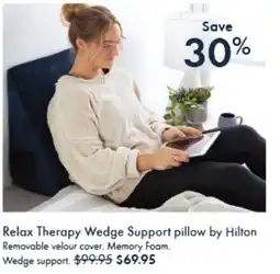Pillow Talk Relax Therapy Wedge Support pillow offer
