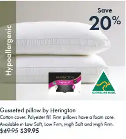 Pillow Talk Gusseted pillow offer
