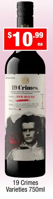Liquor Stax 19 Crimes Varieties offer