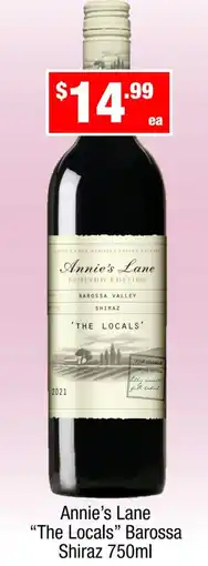 Liquor Stax Annie's lane the locals barossa shiraz offer
