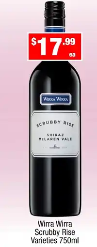 Liquor Stax Wirra wirra scrubby rise varieties offer