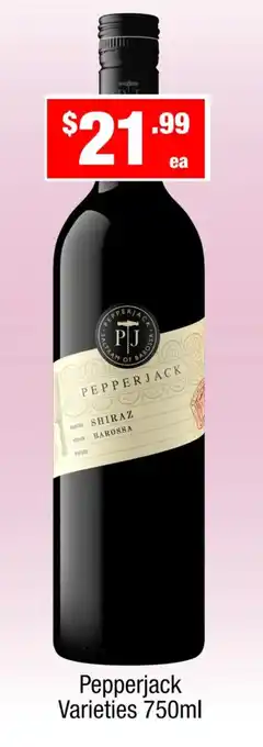 Liquor Stax Pepperjack varieties offer