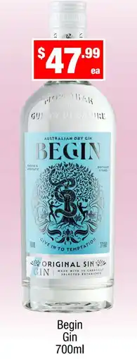 Liquor Stax Begin gin offer