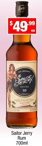 Liquor Stax Sailor jerry rum offer