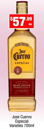Liquor Stax Jose cuervo especial varieties offer