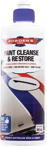 SuperCheap Auto Bowden’s Own 500ml Paint Cleanse & Restore offer