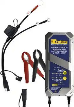 SuperCheap Auto Century 12V 1/3/6A 9 Stage Lithium Battery Charger offer