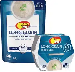 IGA SunRice 90 Seconds Microwave Rice 250g Selected Varieties offer