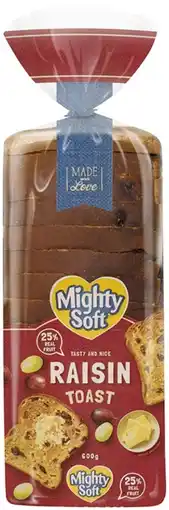 IGA Mighty Soft Raisin Toast 600g offer