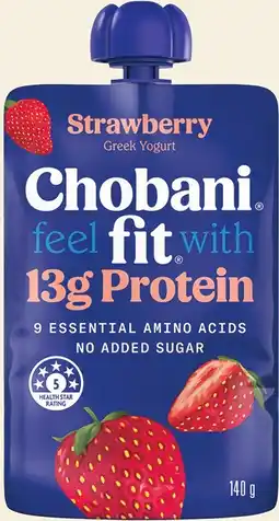 IGA Chobani Fit Protein Greek Yogurt 140g Selected Varieties offer