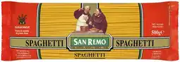 IGA San Remo Pasta 375‑500g Selected Varieties offer