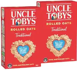 IGA Uncle Tobys Traditional or Quick Rolled Oats 500g offer