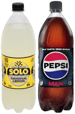 IGA Pepsi or Solo 1.25 Litre Selected Varieties offer
