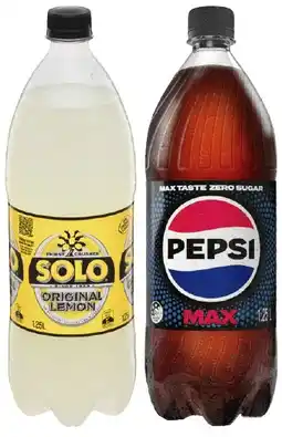 IGA Pepsi or Solo 1.25 Litre Selected Varieties offer