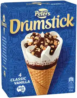 IGA Peters Drumstick 4 Pack or Minis 6 Pack Selected Varieties offer