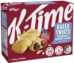 IGA Kellogg’s K‑Time Baked Twists 5 Pack Selected Varieties offer