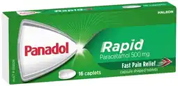 IGA Panadol Rapid Paracetamol 500mg Caplets 16 Pack offer