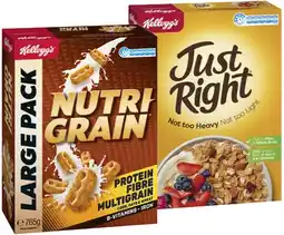 IGA Kellogg’s Nutri‑Grain Cereal 765g, Just Right 740g or Coco Pops 650g offer