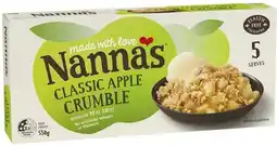 IGA Nanna’s Fruit Crumble 550g Selected Varieties offer