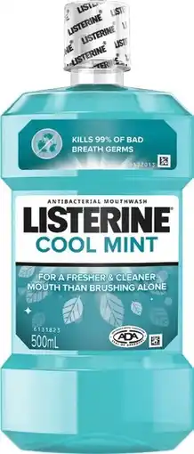 IGA Listerine Mouthwash 500mL Selected Varieties offer