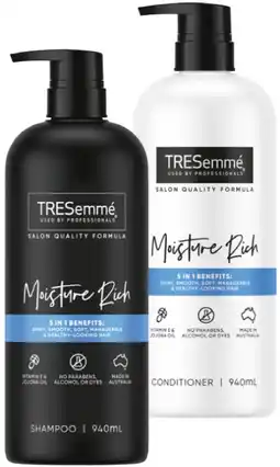 IGA TRESemmé Shampoo or Conditioner 940mL Selected Varieties offer