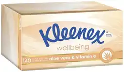 IGA Kleenex Wellbeing Facial Tissues 140 Pack Selected Varieties offer