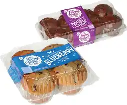 IGA The Happy Muffin Co. Muffins 4-8 Pack Selected Varieties offer