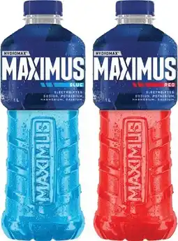 IGA Maximus Sports Drink 1 Litre Selected Varieties offer