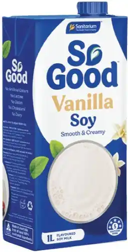 IGA Sanitarium So Good Vanilla Soy, Soy High Protein, Almond or Oat Milk 1 Litre offer